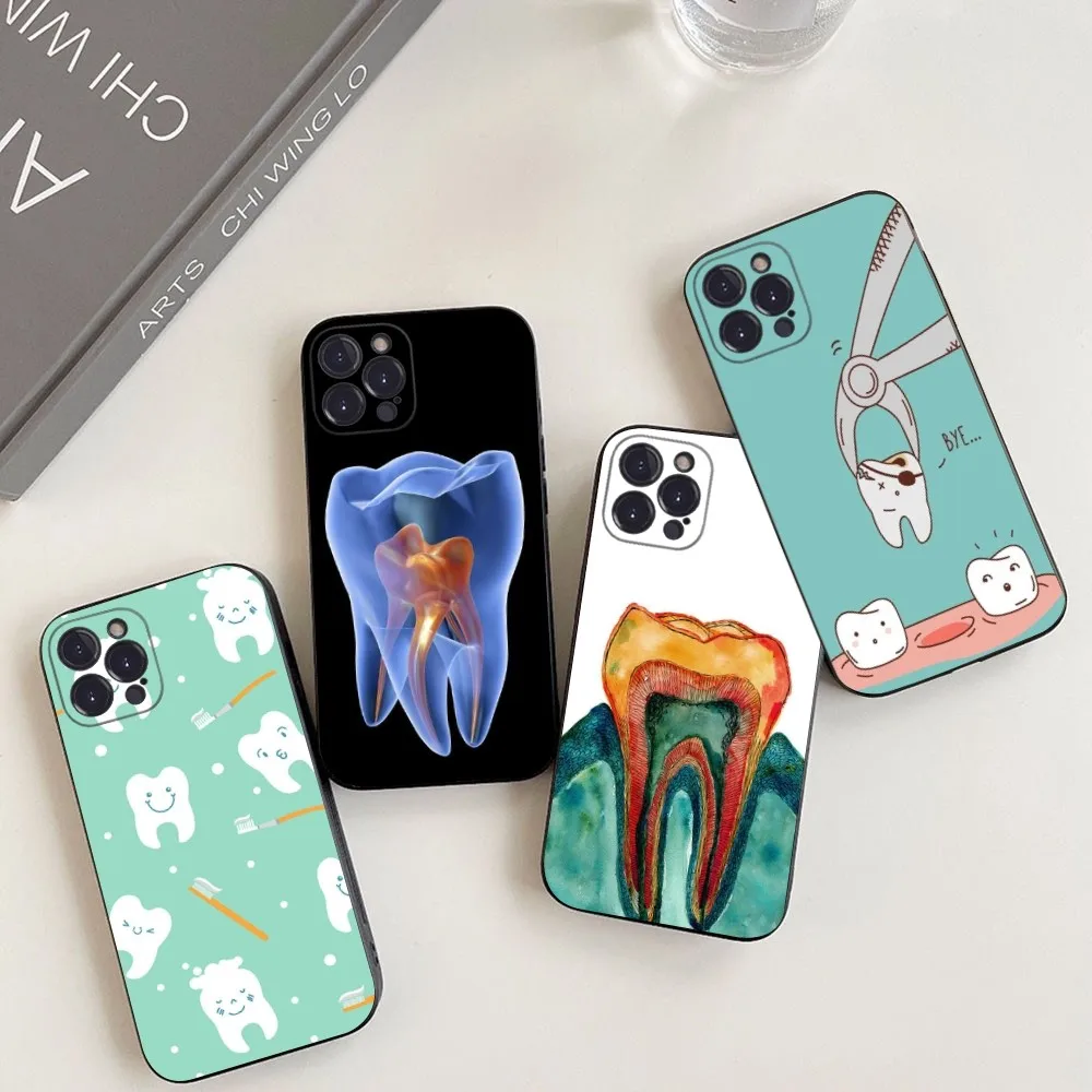 

Dentist Tooth Phone Case For iPhone 14 11 12 13 Mini Pro XS Max Cover 6 7 8 Plus X XR SE 2020 Funda Shell
