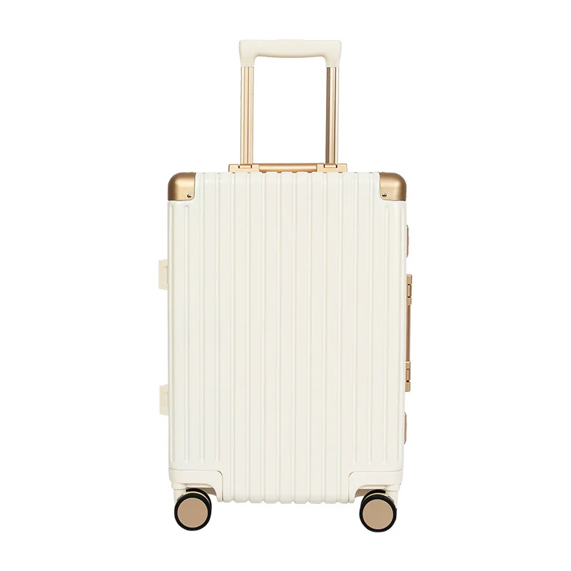 PLUENLI Aluminum Frame Alloy Luggage Universal Wheel Business Carry-on Luggage Tsa Tsa Lock Trolley Suitcase