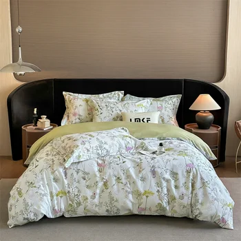 Svetanya Egyptian Cotton Bedding Sets Colorful Bed Linens Sheet Pillowcase Duvet Cover Queen King Full Double Size 1