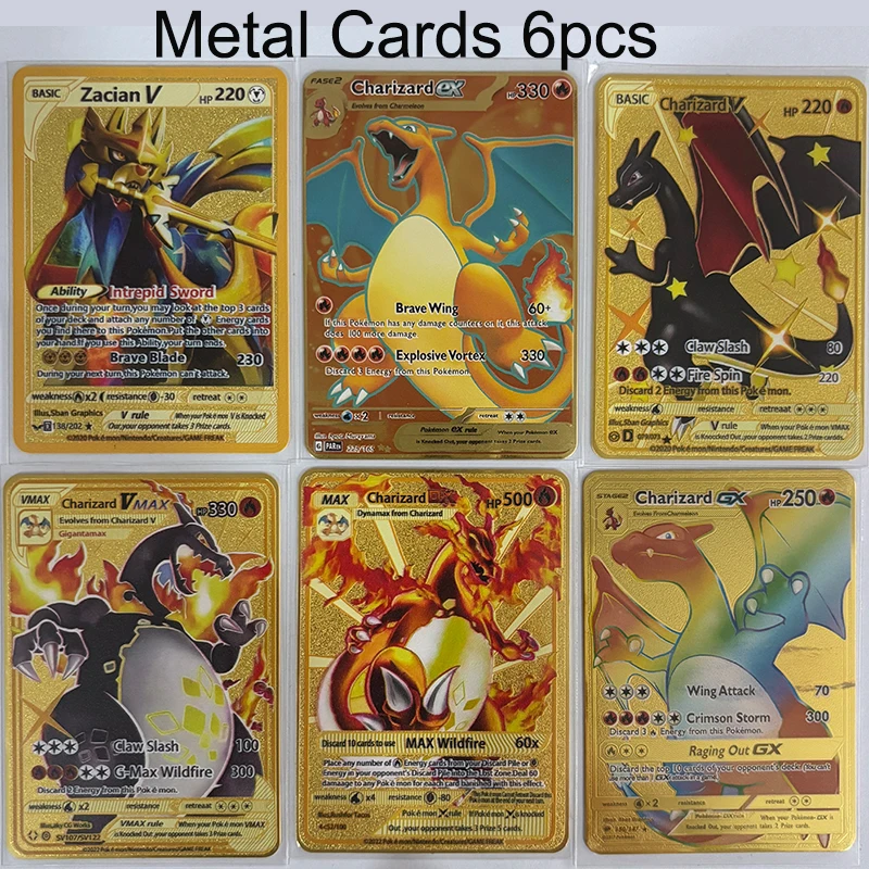 Limited Edition High-Powered Golden Charizard Collectible Card Set