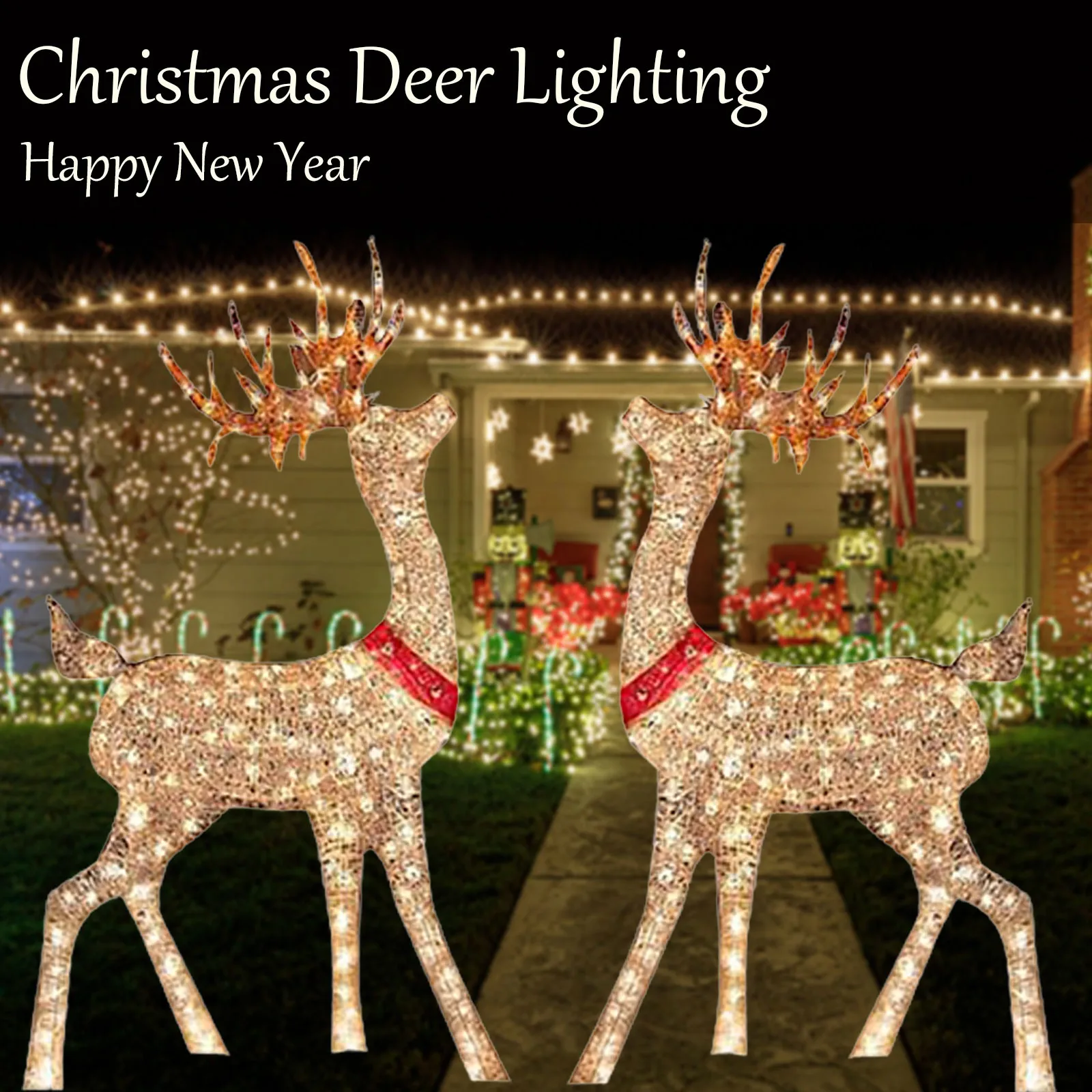 Christmas Deer Sleigh 5