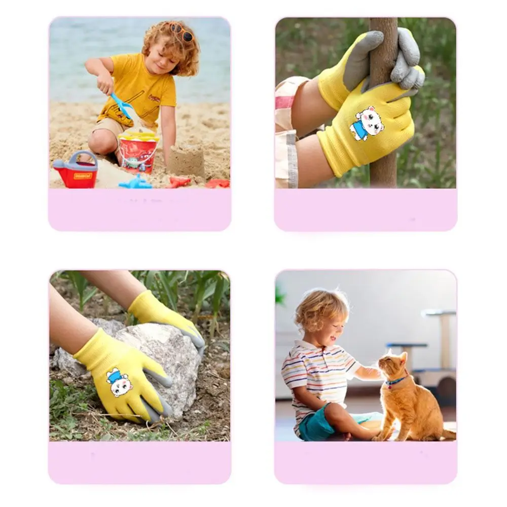 Description Picture 5 of itemWaterproof Kid Gardening Gloves Breathable Safety Garden Work Gloves Animal Pattern Non-Slip Children Protective Glove Children