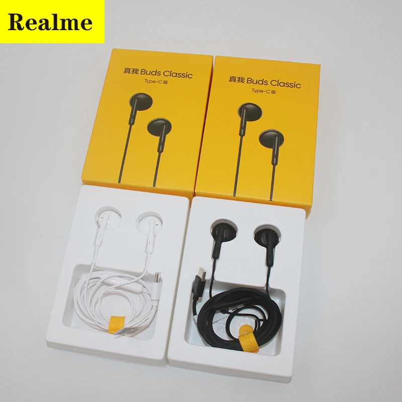 Realme Buds Classic Earphones Realme Yellow Earphones Type C