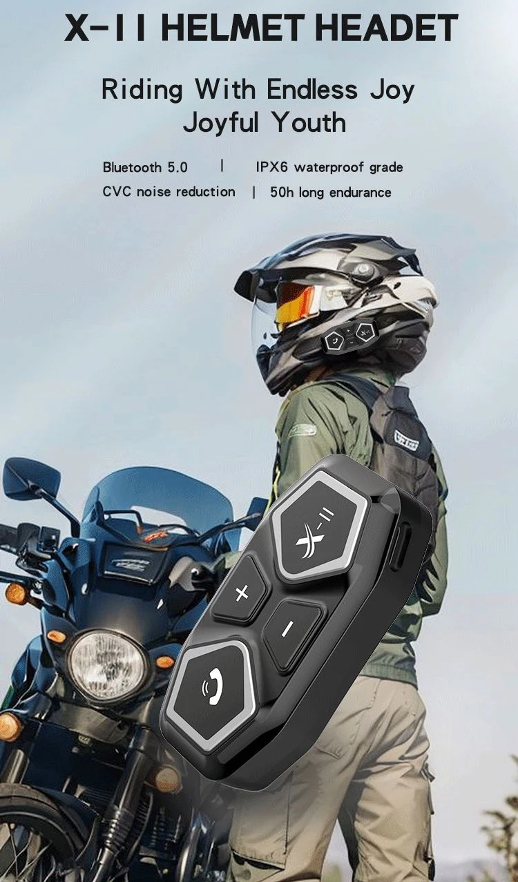 Motorcycle Helmet Bluetooth Headset With Type-c And Ipx6 Rating_voghion.com