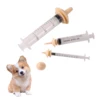 1 Set Pet Kitten Feeding Pacifier Silicone Puppy Pacifier Syringe For Kittens, Puppies, Rabbits Newborn Pet Feeding Accessories 3