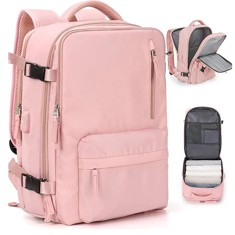 WaterproofTravelBackpackforWomen40LCarryOnBag17InchLaptop