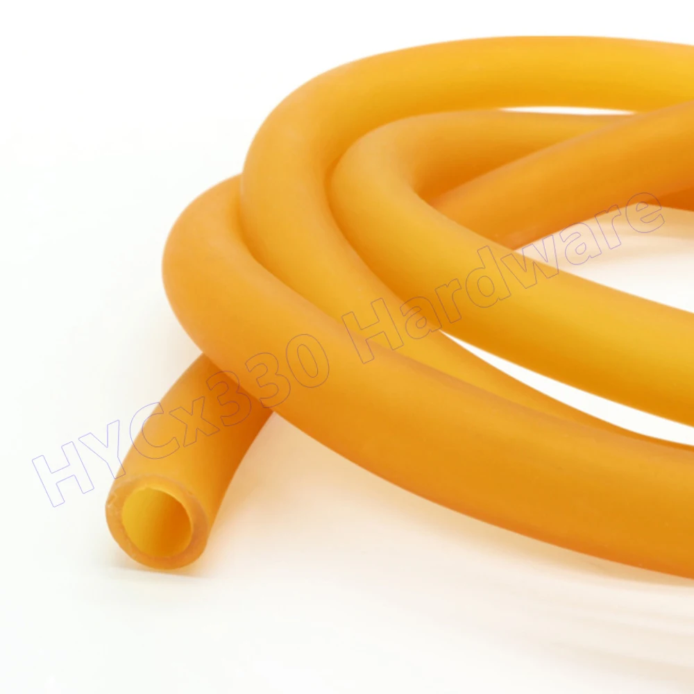 Rubber Hose Rubber Tube Rubber Tubing ID 1.6mm to 18mm Nature Latex Rubber Hoses Tubing Yellow Band Tube Elastic Parts for DIY Solid 2mm 3mm 5mm