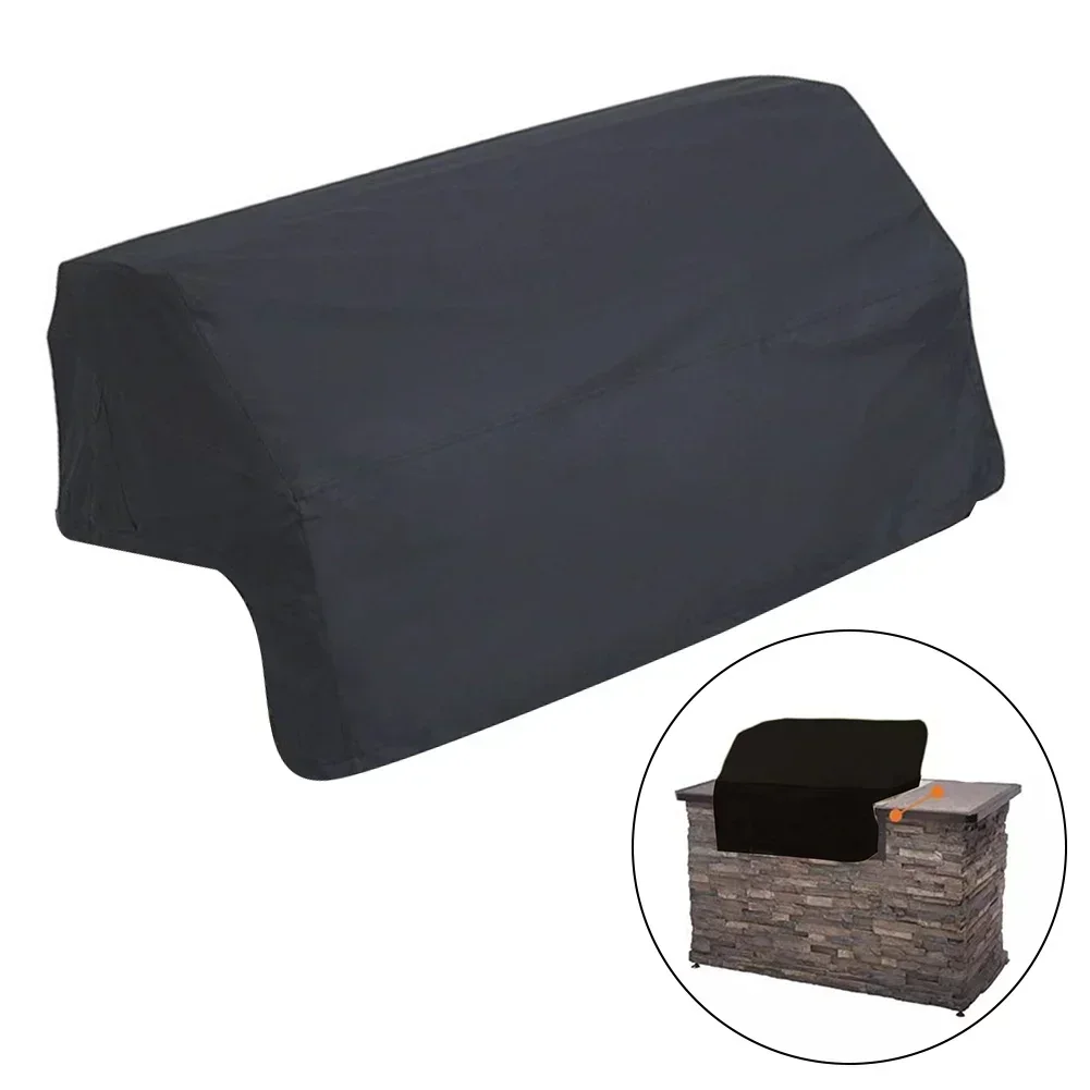 600D Oxford Cloth Cover BBQ Grill Cover Custom-colored Buckles Elastic Cords Laminated Backing Outdoor Camping