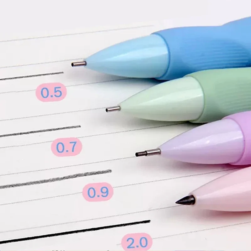 0.5/0.7/0.9/2.0mm Cute Dolphin Mechanical Pencil Correct holder Pencil 2B Lead Student Writing Drawing Supply School Stationery 3