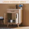 24.5" Bathroom Vanity with Sink Combo, Mid-Century Modern Small Single Bathroom Cabinet Set,Soft Closing Doors,Bath Vanity Brown 4