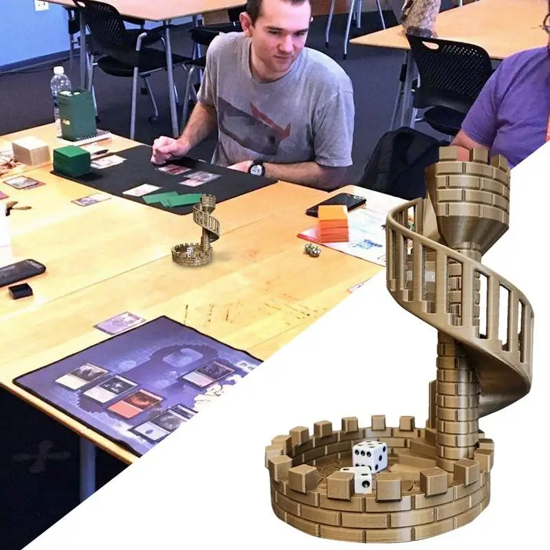 Dice Tower Castle Desktop Decorations Ancient Roman Theme dice tower