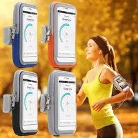 Portable Running Sports Phone Holder Waterproof Armbands Zipper Bag for 5.5-6.5inch Fitness Gym Phone Case Arm Bag Pouch 2