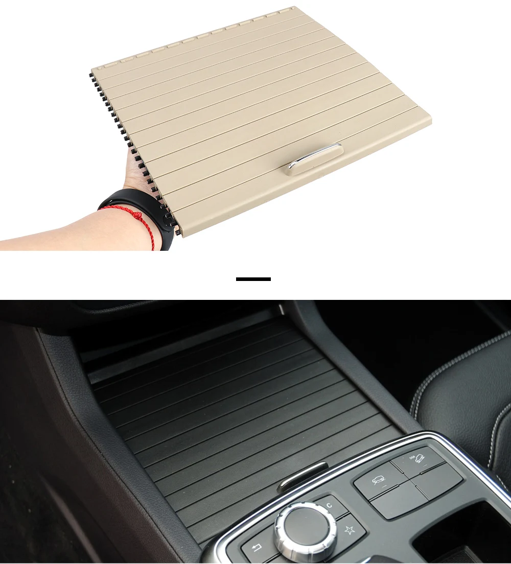 Neuwagen Innen Innen Innen zentrale Konsole Rollo Abdeckung für Mercedes Benz ml-Calss W166 Gl-Klasse x166 Gle W292 Getränke halter Platte – Detail 6