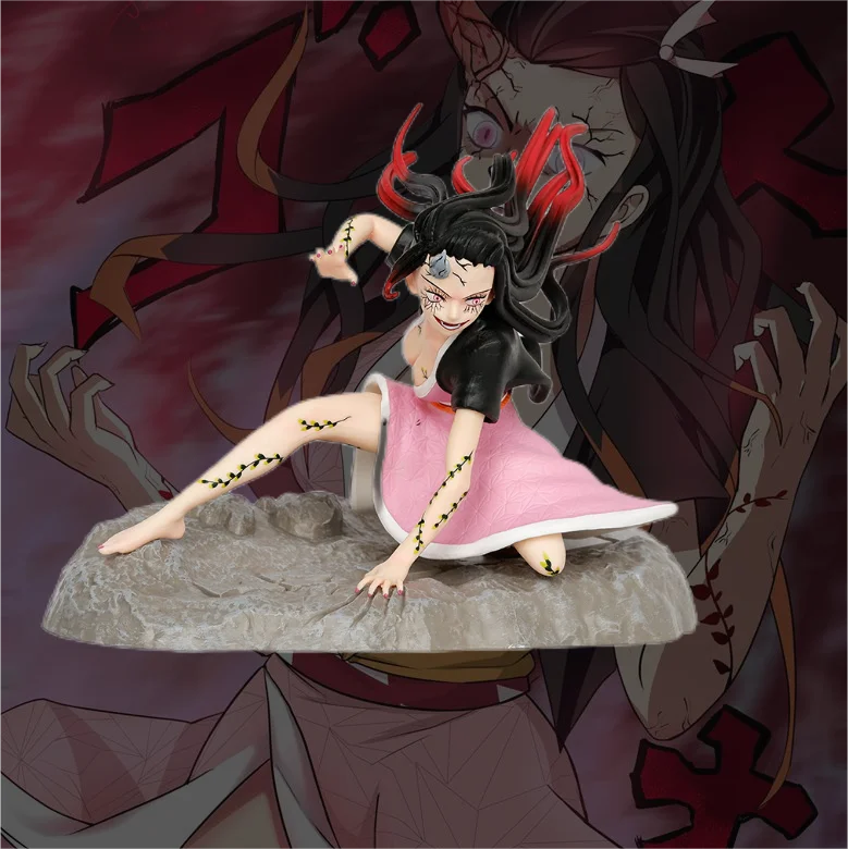 

16cm Demon Slayer Figure Nezuko Ghost Action Figure Anime Figure Manga Sexy Anime Girl Collection Doll Cute Gift Children Toys