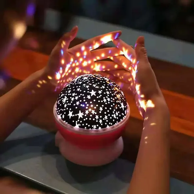 Night Lamp Projector Starry Sky Night Light Projector Baby Lamp Decor Rotating Starry Nursery Moon Galaxy Projector Table Light 3
