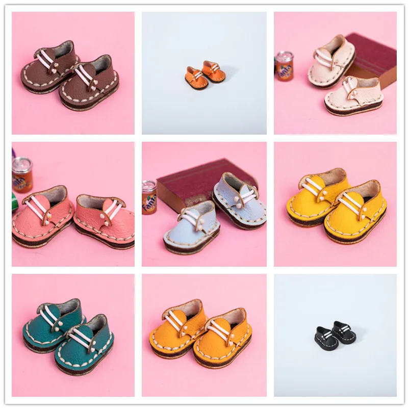 New Ob11 Handmade Shoes 1/12 Bjd Shoes Italian Cattle Shoes Holala Boots Doll Accessories For Body9,Gsc,Ddf,Ymy,Obitsu 11,Molly 4