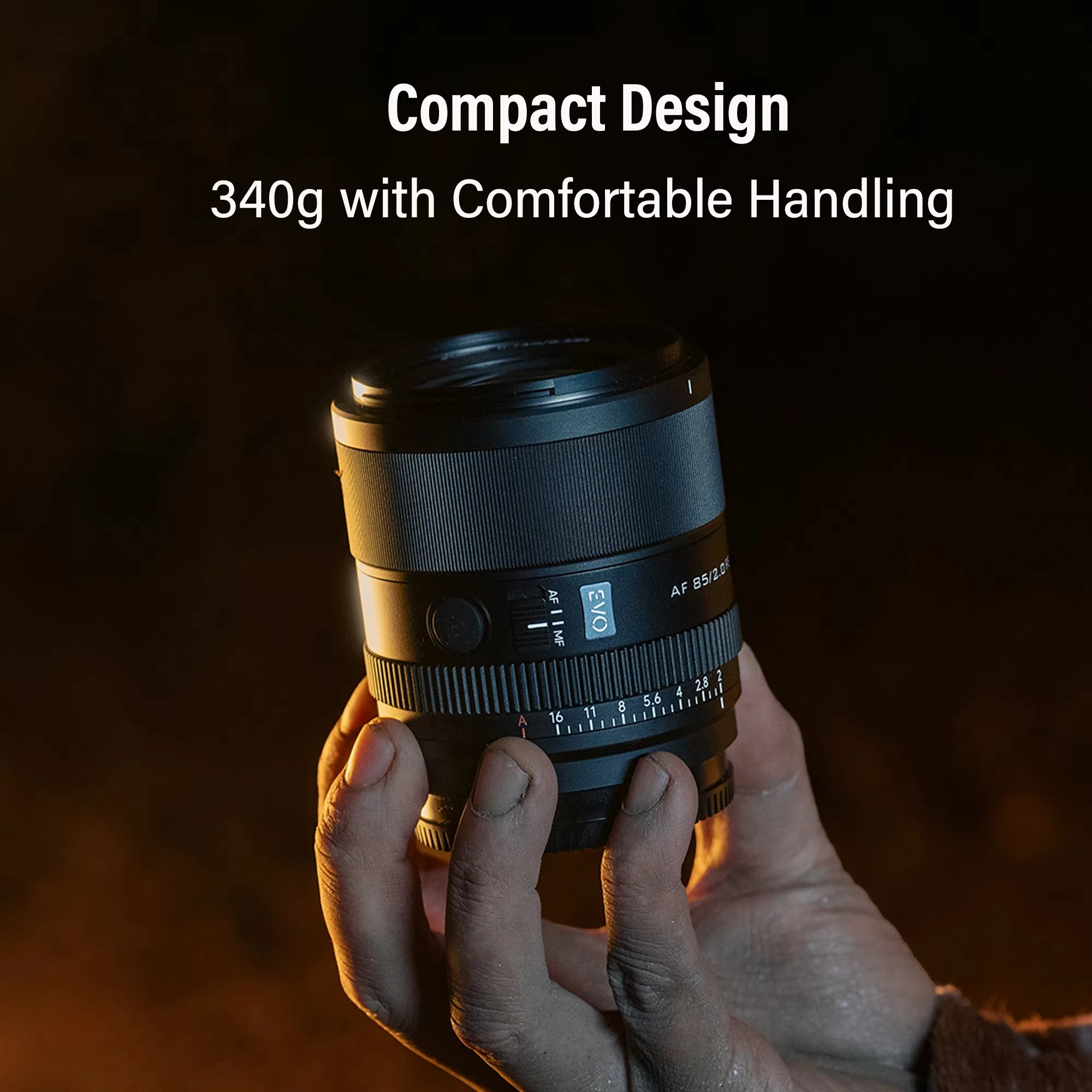 빌트록스 85mm F2 카메라 렌즈 풀프레임 자동 초점 클래식 인물 사진 렌즈 웨딩 이벤트 브이로그 시네마틱 비디오 (니콘,  E 마운트용)