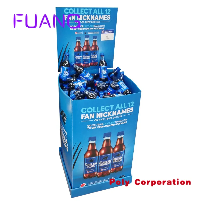 Custom  High quality custom retail supermarket floor pop rack promotion branded beverage beer cardboard shelves display liquor s custom advertising pop up corrugated carton display rack for potato chips snacks custom retail pos cardboard floor display stan