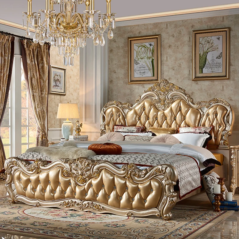 Wood Fancy Bed Frames Queen Mattress Headboard Master Bedroom Twin King  Size Bed Modern Luxury Cama Matrimonial Hotel Furniture - AliExpress