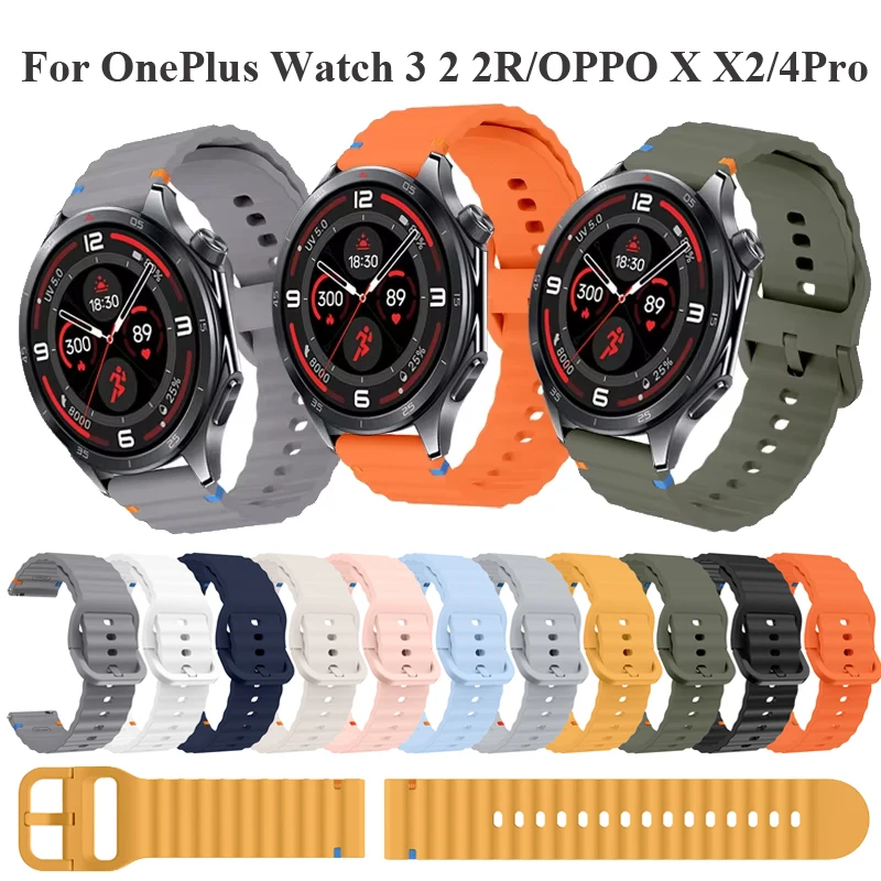 Enhanced Silicone Sport Band - 18mm/22mm, Soft and Durable Design