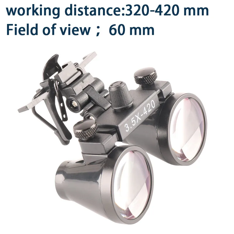Magnifiers Loupes 2.5X 3.5X Tools 420 MM Binocular Magnifier With Clip Magnifying Glass