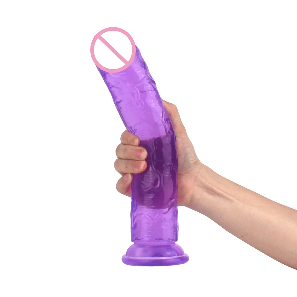 Sex Toys XS/S/M/L/XL/XXL Translucent Soft Jelly Big Dildo Realistic Fake Dick Penis Butt Plug for Woman Men Vagina Anal Massage