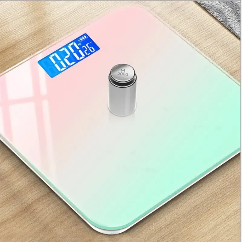 Electronic scale Intelligent LCD Digital Display Glass Weight Scale Balance Body For Weight Meas
