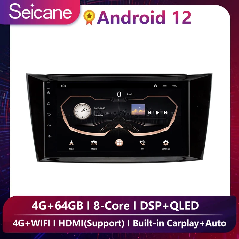 

seicane 8 inch Android 10.0 Radio IPS Full Screen GPS Car Multimedia Player for 2002-2008 Mercedes Benz E W211 E200 E220 E230