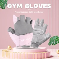 Cycling Gloves Pink Woman Half Finger GYM Gloves Bike Mitten 3D GEL Breathable Non-Slip Outdoor Sport Fitness Gloves 2