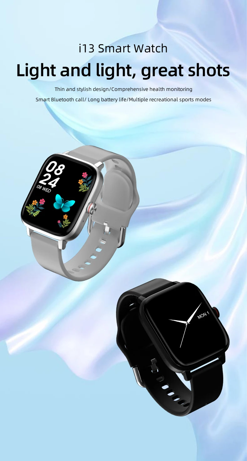 2022 Women Smart Watch Men 1.69" Color Screen Full Touch Fitness Tracker Bluetooth Call Smart Clock Ladies Watch for Android IOS