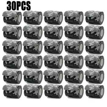 1/10/15/30Pcs 4.8m Camouflage Sport Self Adhesive Elastic Bandage Wrap Tape Elastoplast For Knee Support Pads Finger Ankle Palm