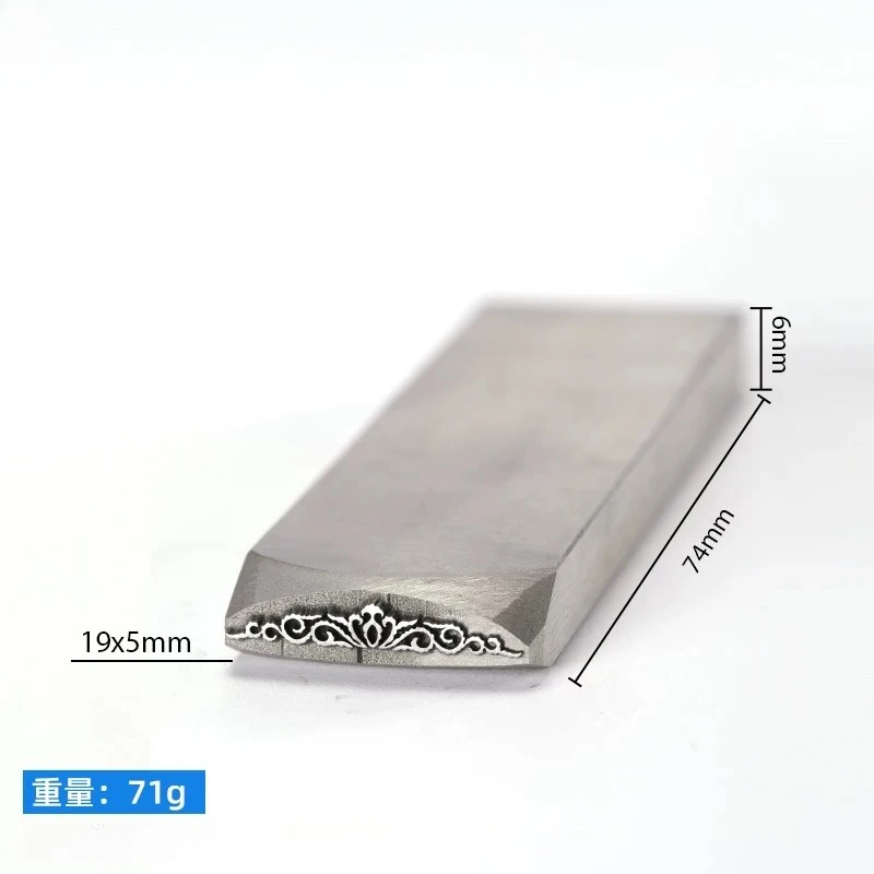 긴 꽃무늬 금속 엠보싱 스탬프 보석 마킹 펀치 스틸 스탬프 수제 반지 팔찌 DIY 조각 공예 도구