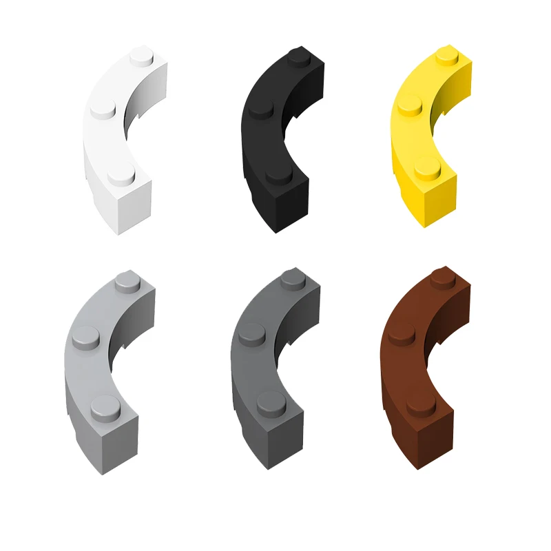 20 Stück MOC-Teile 48092 72140 Ziegel abgerundete Ecken 4 x 4 hohe Kompatibilität DIY-Baustein-Granulat Kinderspielzeug