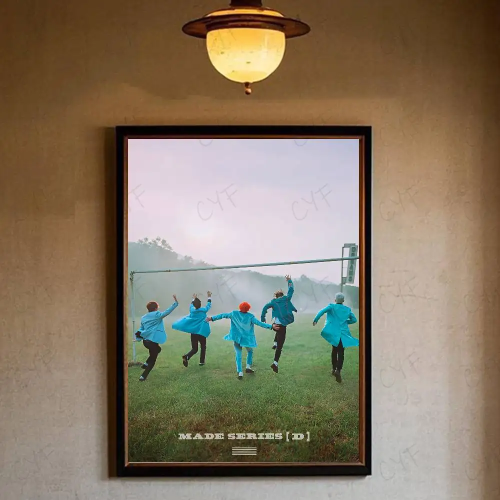 1PC Koreanische Pop Band B-BIGBANG Poster Wasserdichte Wand Kunst Aufkleber Für Bar Wohnzimmer Vintage Room Decor Hohe Qualität drucken Geschenk – Detail 13