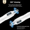 Gentle and Efficient Reusable Electric Nose Hair Trimmer for Men and Women - Precision Nose Hair Shaving Scissors Included - Was 5