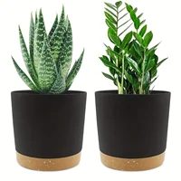 2pcs 16.51cm Flowerpot Removable Bottom Round Flower Pot 6.5inch Detachable Bottom Flower Pot Outdoor Garden Home Supplies