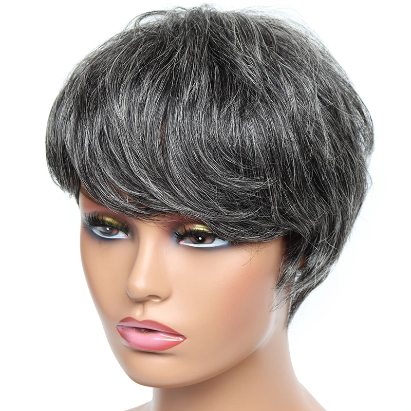 Cheap Short Wig Straight Human Hair Wigs for Black Women Full Machine Made Short Pixie Cut Wigs Human Hair human hair wigs