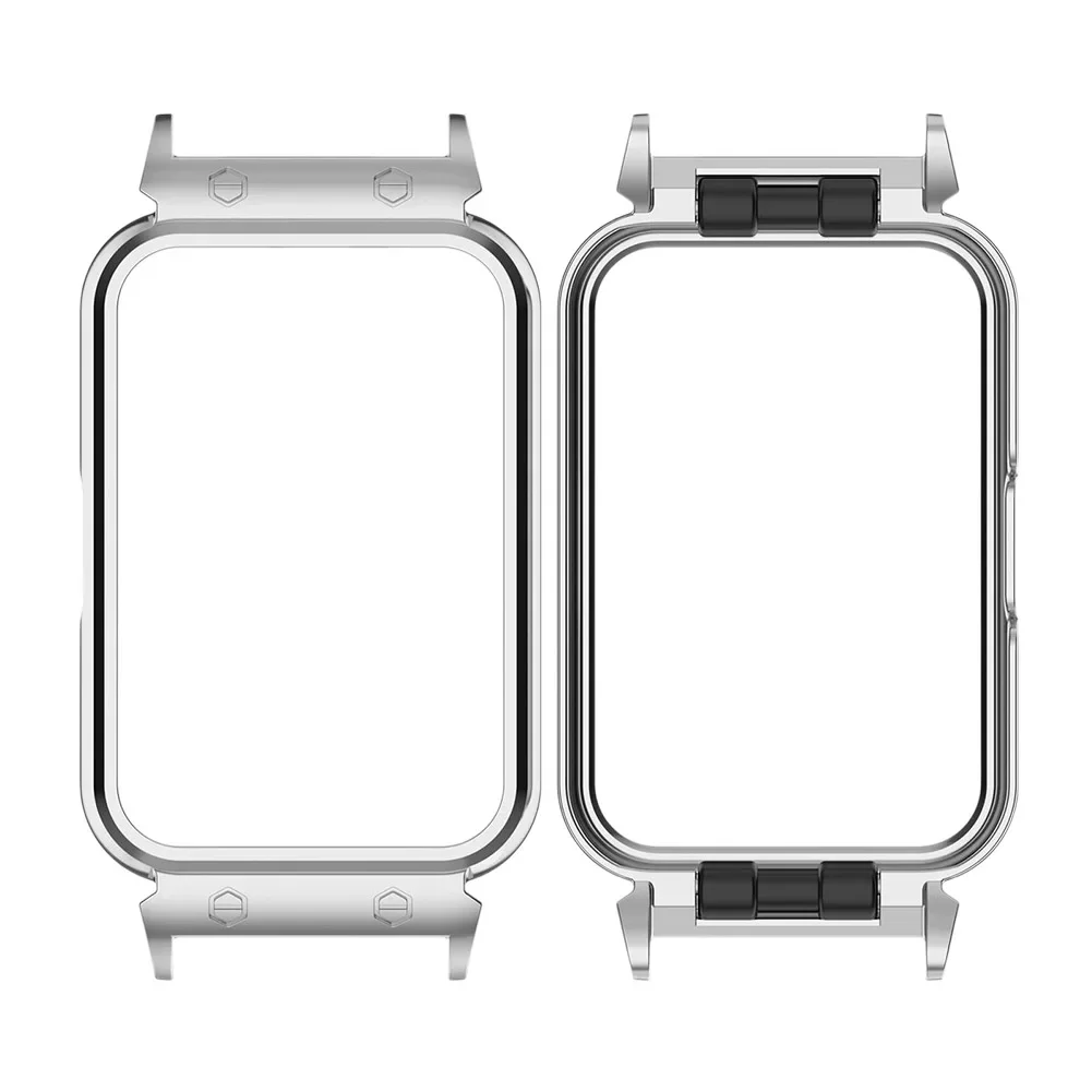 Sleek Metal Protective Case & Band for Samsung Galaxy Fit3 SM-R390 Smart Watch