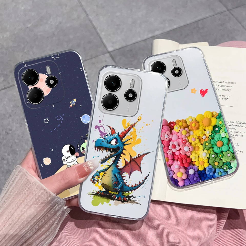 Love Heart Butterfly Transparent Shockproof Anti-Fingerprint Case