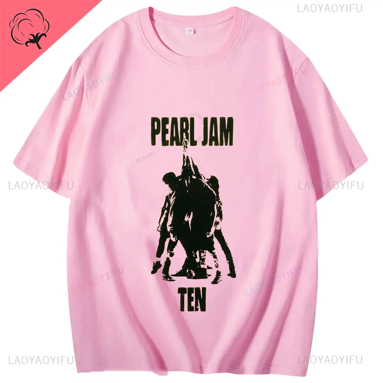 Men Women's Cool Alive Pearls Jam T Shirts Music Band Heavy