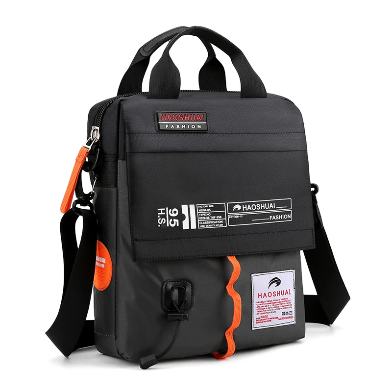 Large capacity crossbody bag, daily commuting shoulder bag, casual men's bag, multi-layer fashionable crossbody bag