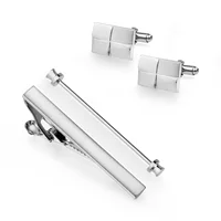 Tie Clips & Cufflinks & Pins 3 PCS Set Wed Man Shirt Cufflink For Mens Brooch Pisa Tie Pin Cuff Links Fashion Jewelry Accessory 4