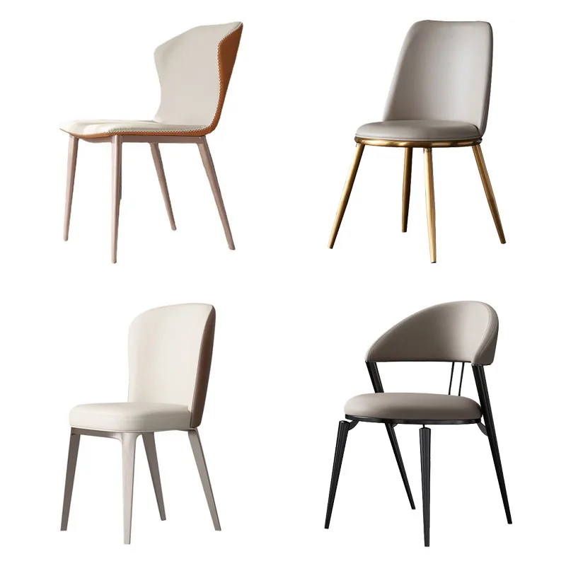 Luxury Nordic Dining Chair Stainless Steel Goldplated Modern Dining