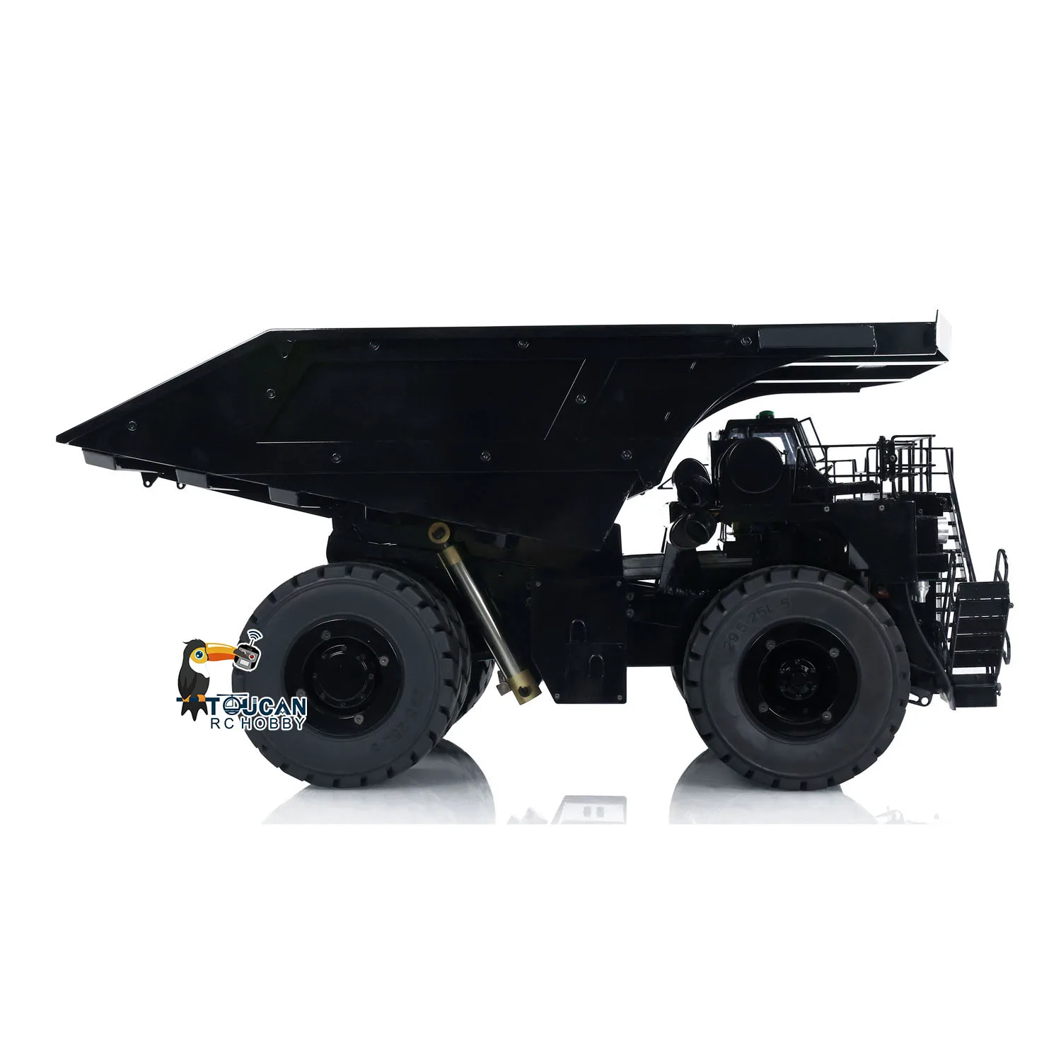 RC Hydraulic 1/20 793D Mining Truck Metal Remote Control Flysky I6X Dumper Tipper Cars Model with Light system Toy Model 4