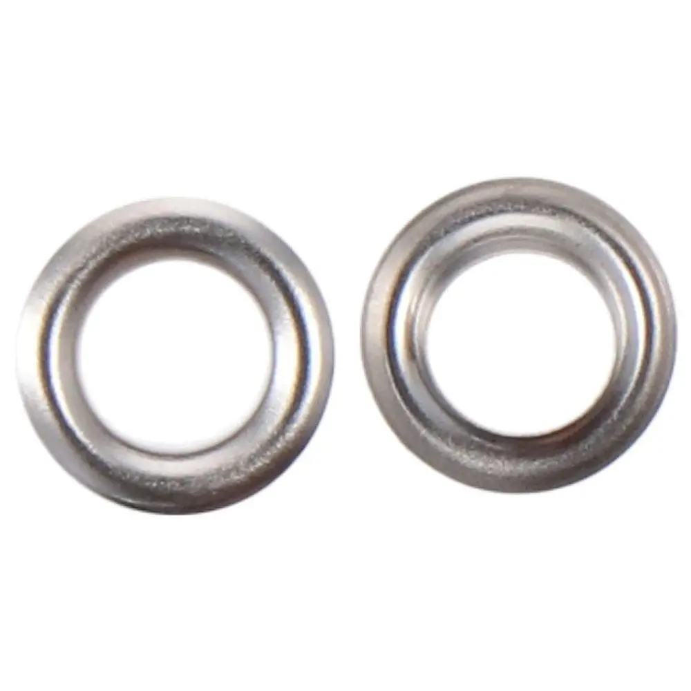 100 Sets Thickened Grommet Kit 1/4 Inch Silver Grommets Eyelets Metal Eyelet Leather, Fabric, Tarp, Shoes, Clothing