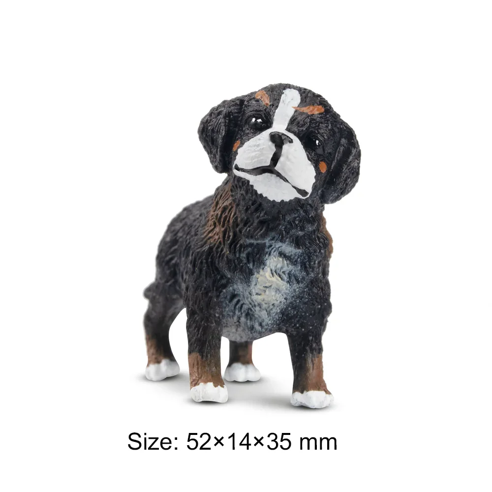 Toymany Simulation Standing Bernese Mountain Dog Puppy Animal