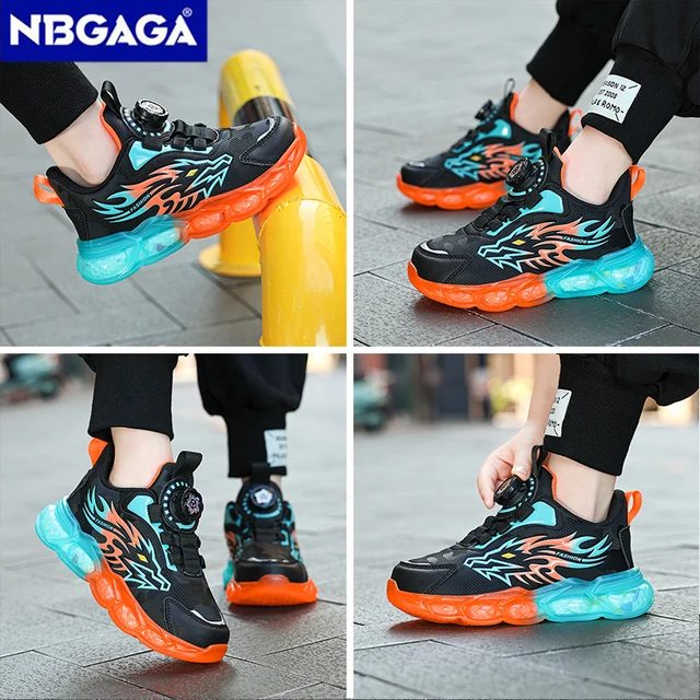 Boys Dragon Pattern Sneakers 3