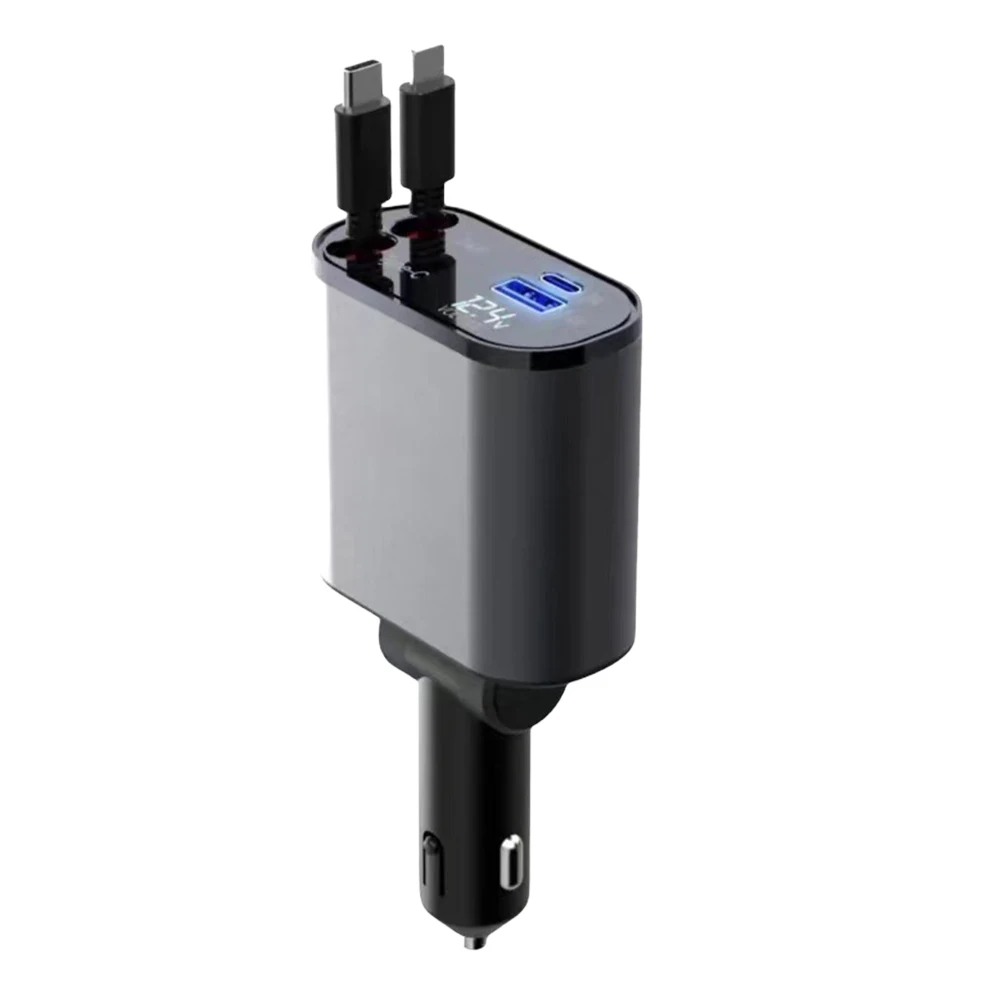 4 IN 1 Retractable Car Charger