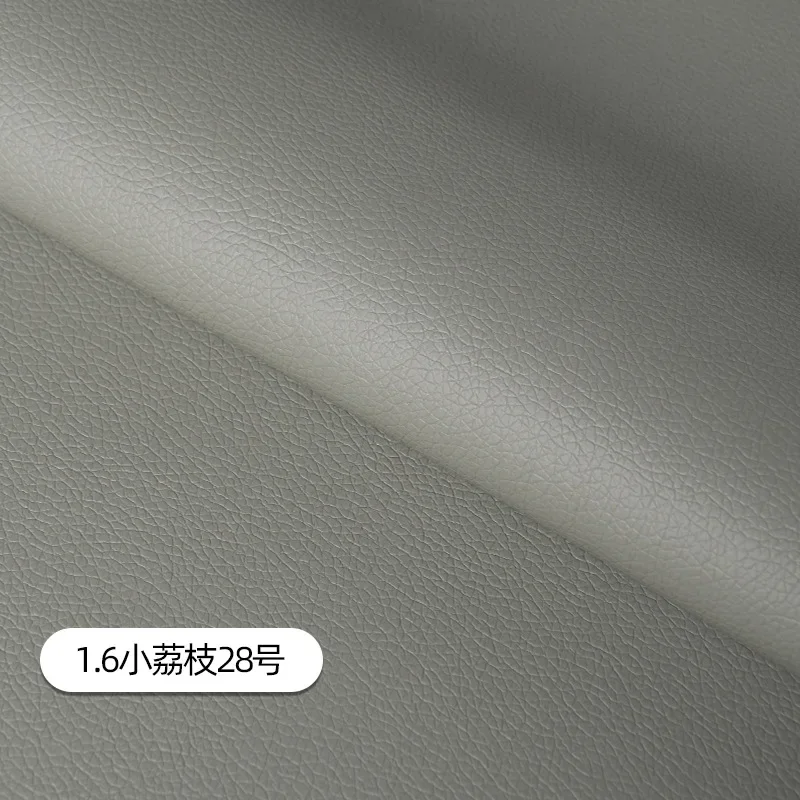 Litchi Pattern Leather Fabric Upholstery Per Meter for Car Interior Bag Chairs Diy Sewing Waterproof Wearable Soft Cloth Plain