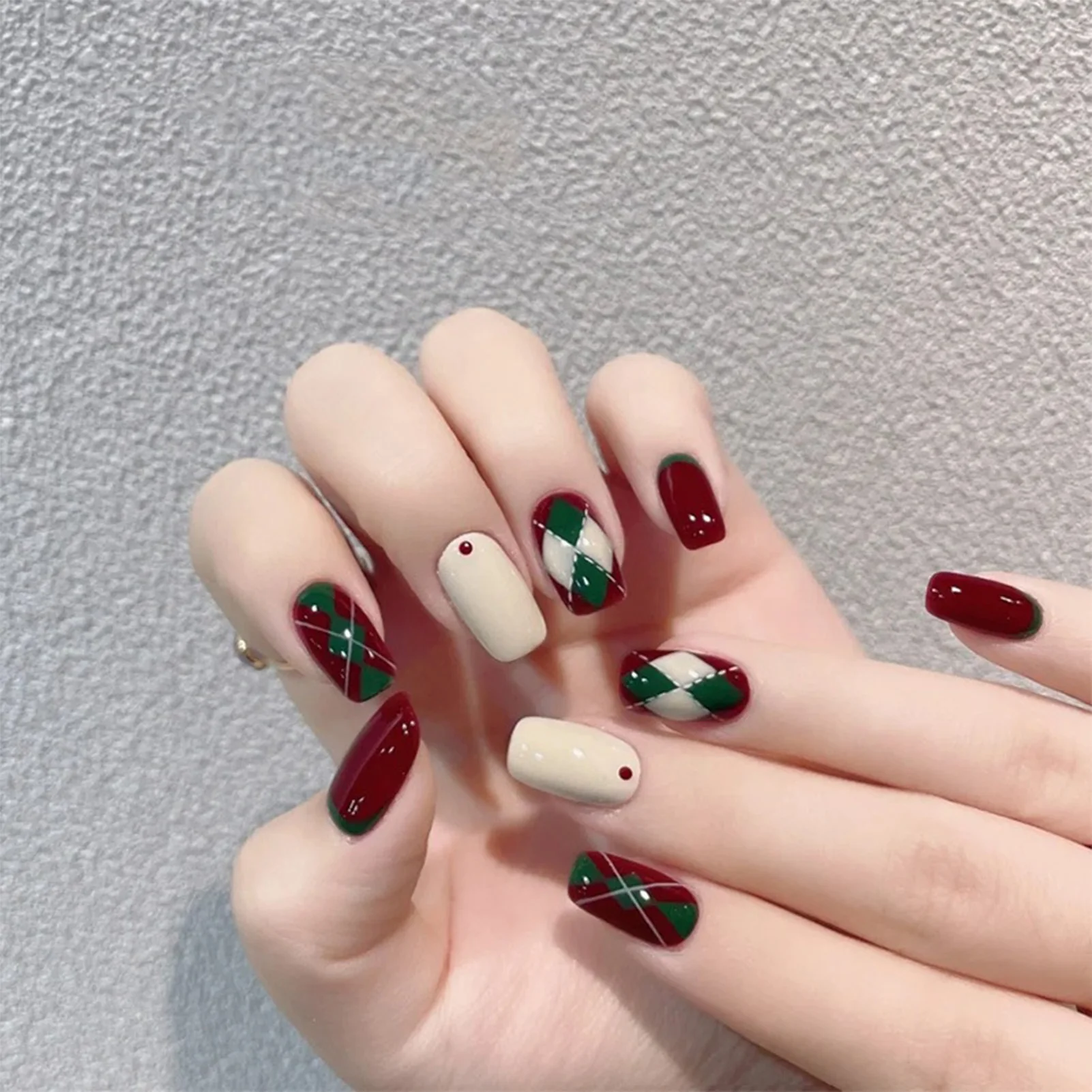 Maroon Nail Art Set for Trendy Looks